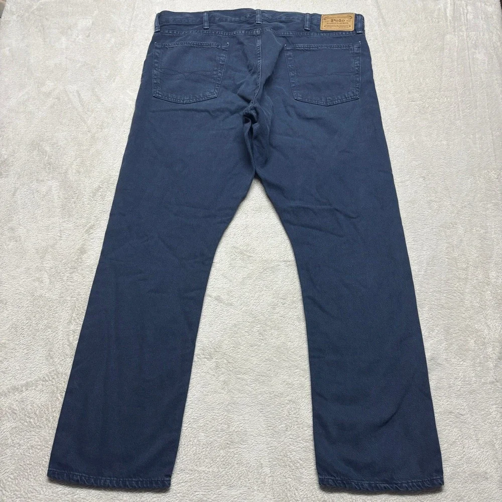 Polo Ralph Lauren Jeans Mens 38x30 Straight Leg Navy Blue EUC